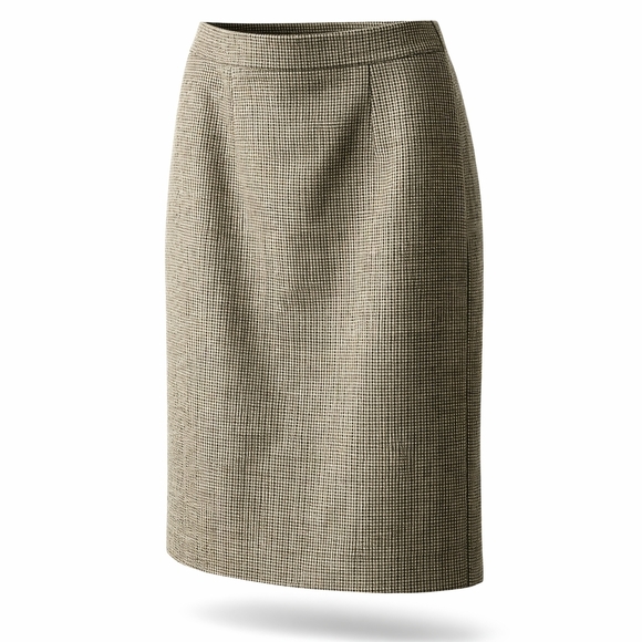 Moda Dresses & Skirts - Moda Petite 100% Wool Pencil Skirt, Military Green Brown Tone, Women's Size 6